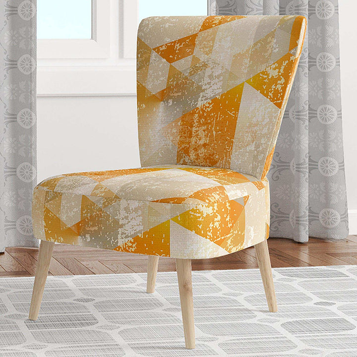 Gold Retro Style Modern Accent Chair