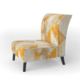 Gold Retro Style Modern Accent Chair