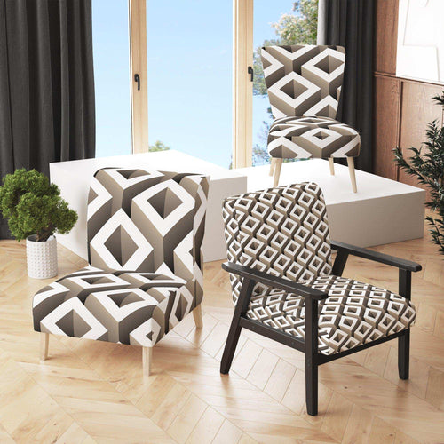 Boxes Illustration - Scandinavian Accent Chair