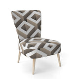 Boxes Illustration Scandinavian Accent Chair