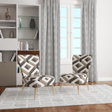 Boxes Illustration Scandinavian Accent Chair