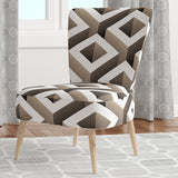 Boxes Illustration Scandinavian Accent Chair