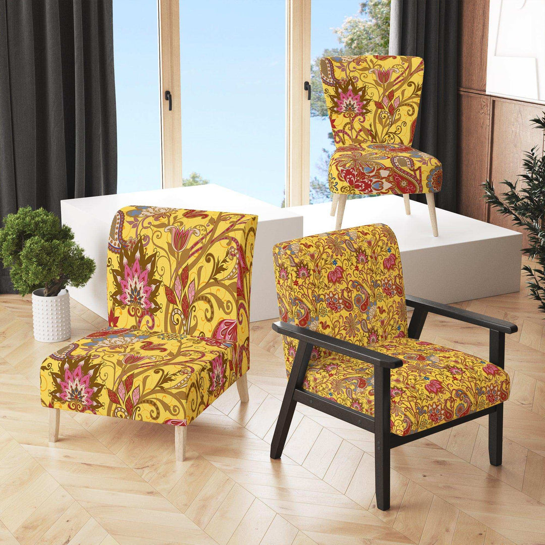 Pattern in Ethnic Traditional Style Bohemian & Electic Accent Chair