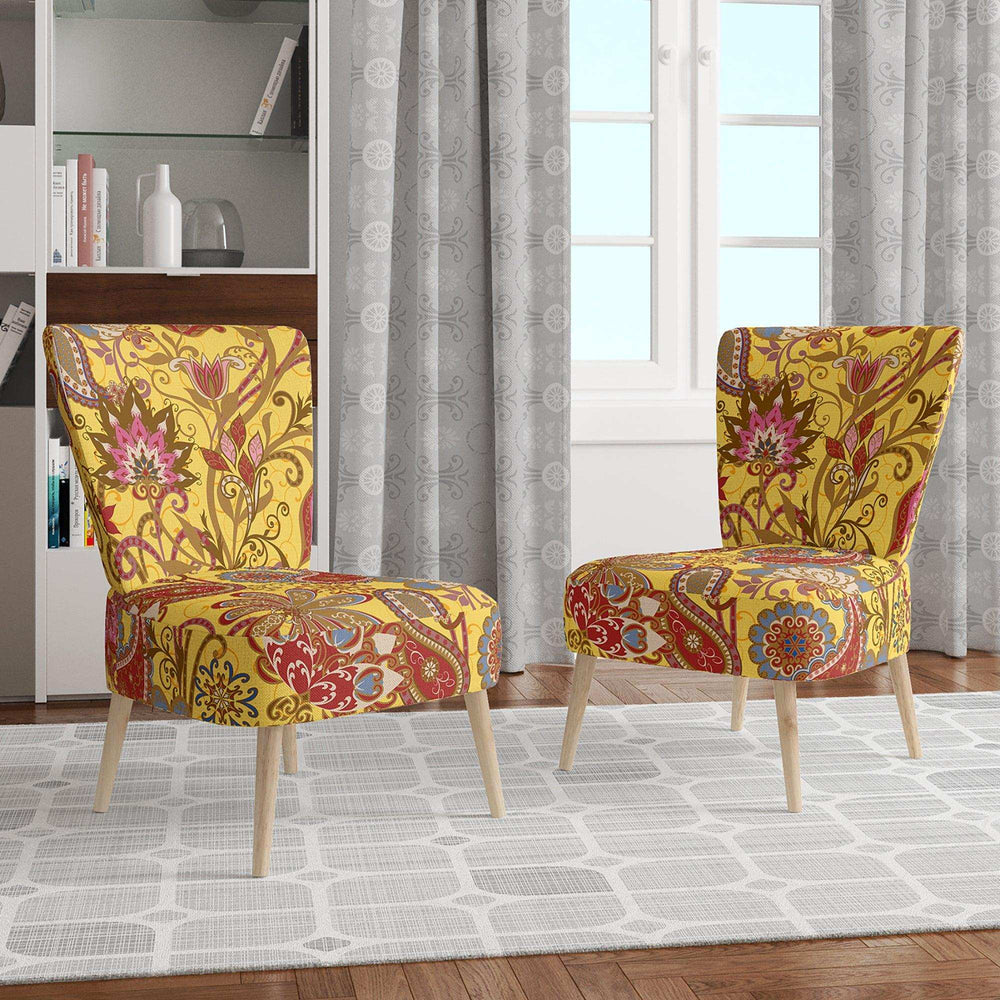 Pattern in Ethnic Traditional Style Bohemian & Electic Accent Chair