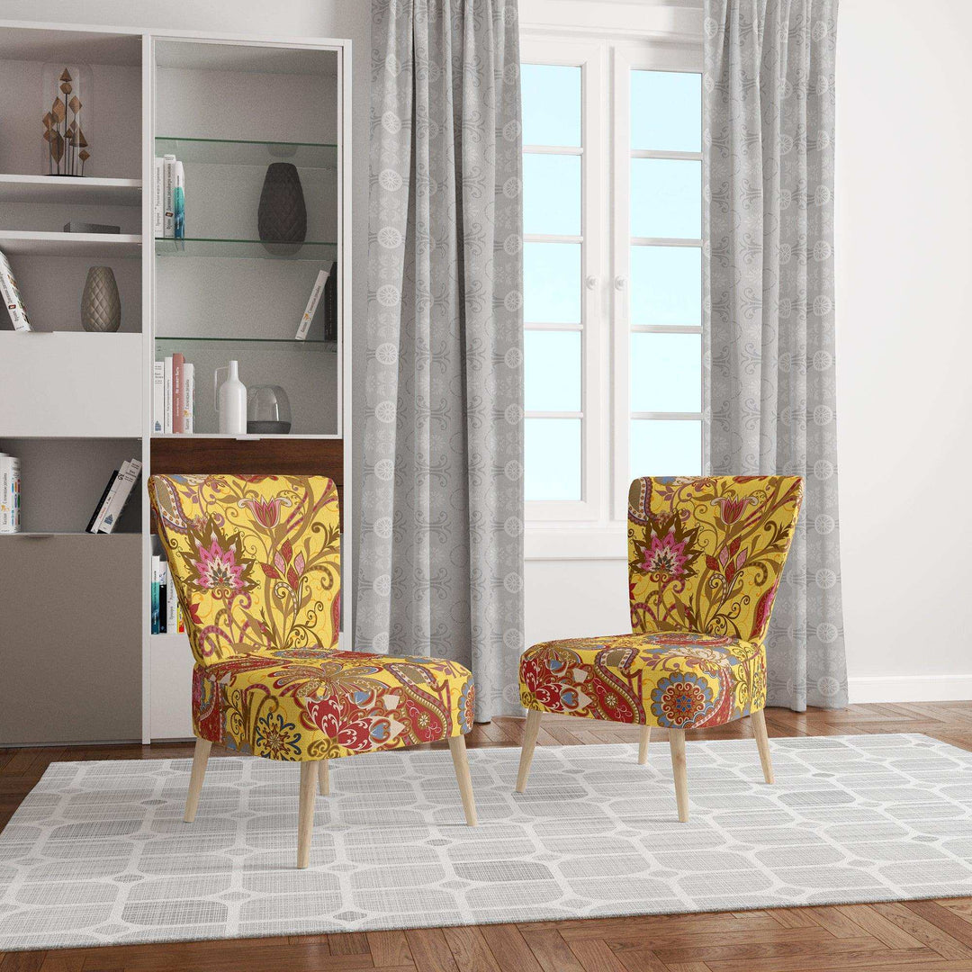 Pattern in Ethnic Traditional Style Bohemian &amp; Electic Accent Chair