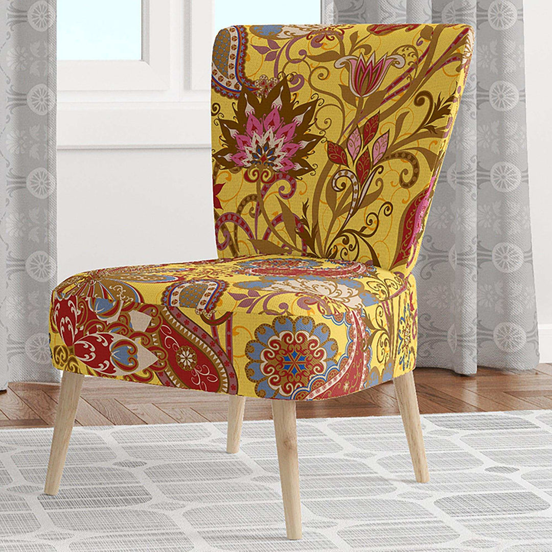 Pattern in Ethnic Traditional Style Bohemian &amp; Electic Accent Chair
