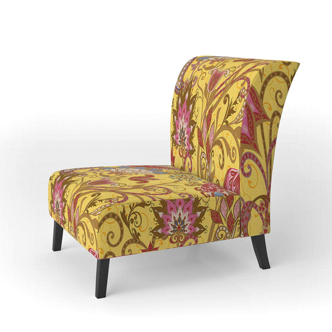 Pattern in Ethnic Traditional Style Bohemian &amp; Electic Accent Chair