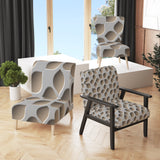 Abstract Pattern Scandinavian Accent Chair