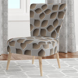 Abstract Pattern Scandinavian Accent Chair Side Chair