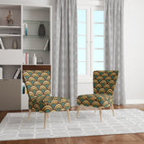 Deco Pattern Patterned Accent Chair