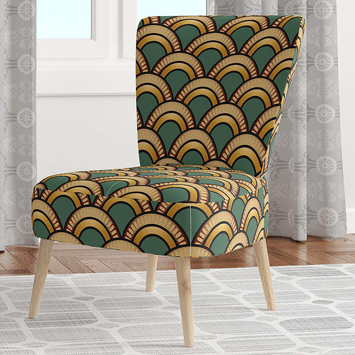 Deco Pattern Patterned Accent Chair