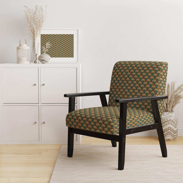 Deco Pattern Patterned Accent Chair
