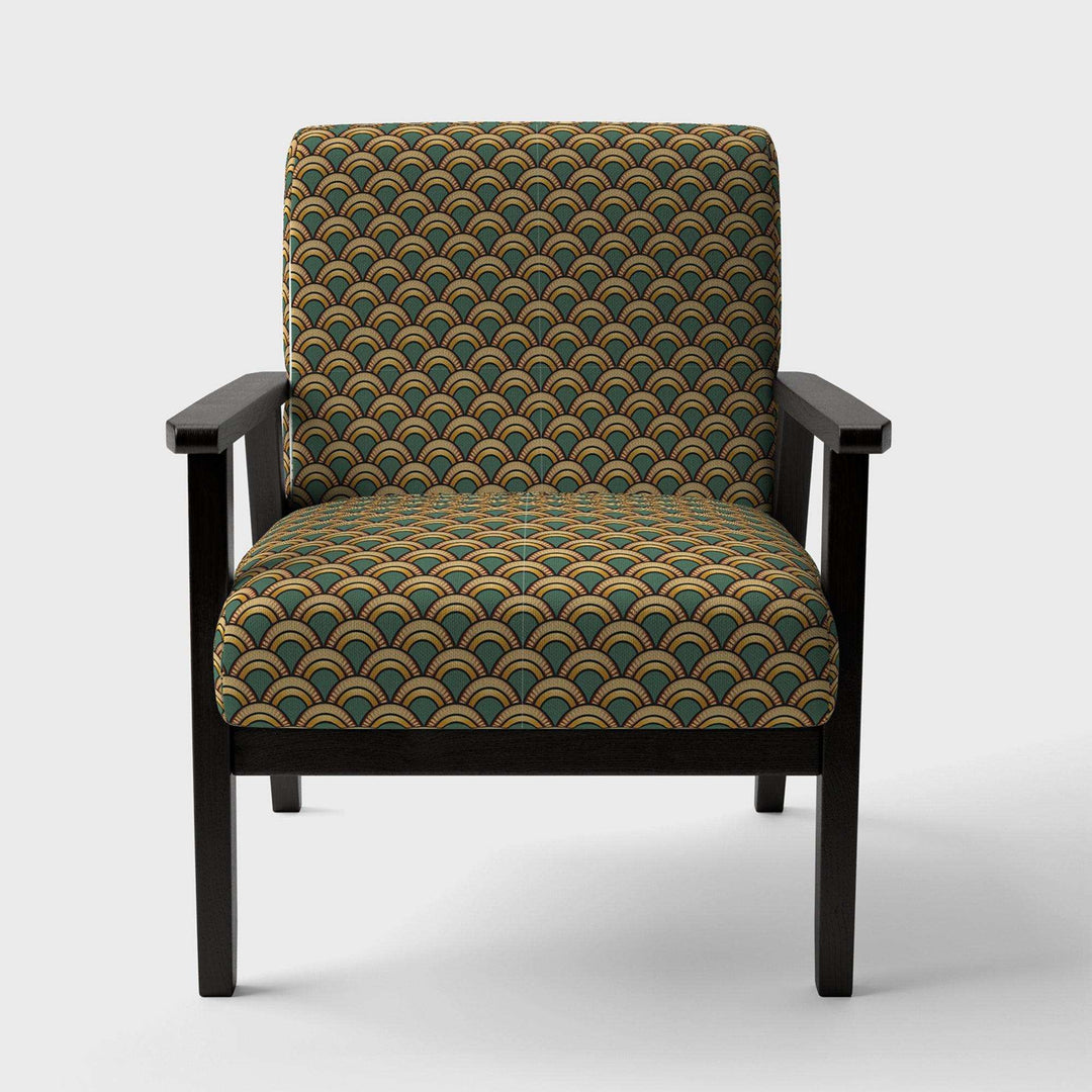 Deco Pattern Patterned Accent Chair