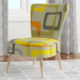 Retro Square Design VII Mid-Century Accent Chair