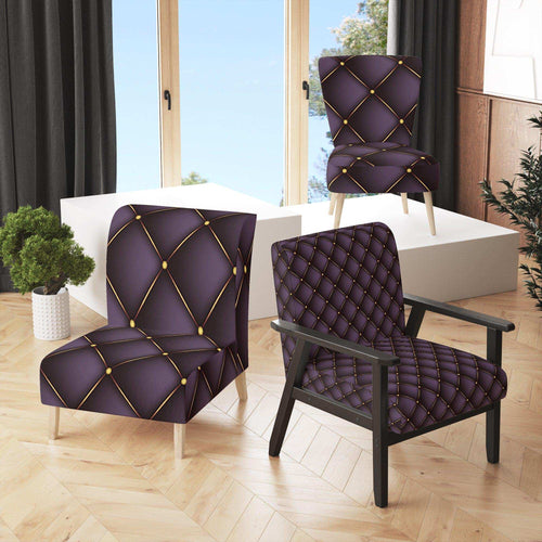 Quilted Pattern - Glam Accent Chair