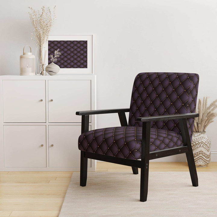 Quilted pattern Mid-Century Accent Chair