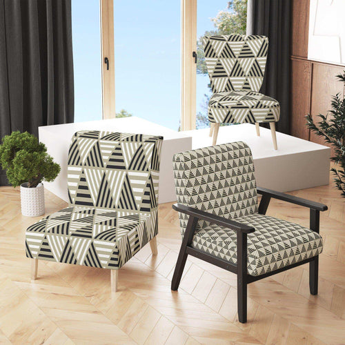 Triangular Retro Design VIII - Mid-Century Modern Accent Chair