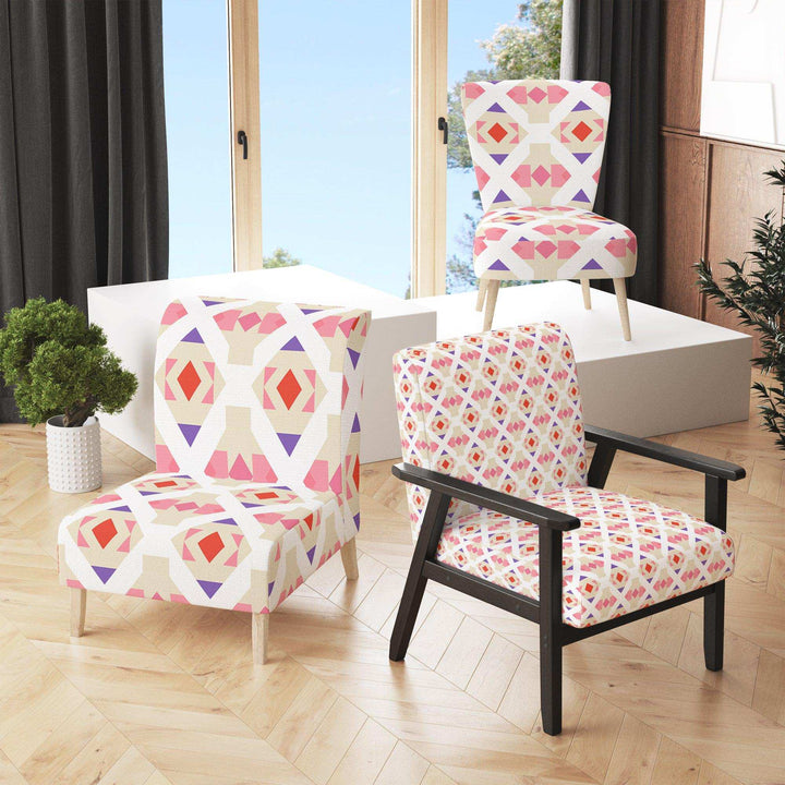 Triangular Retro Design VII Mid-Century Accent Chair