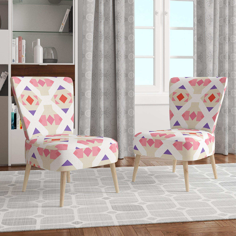 Triangular Retro Design VII Mid-Century Accent Chair
