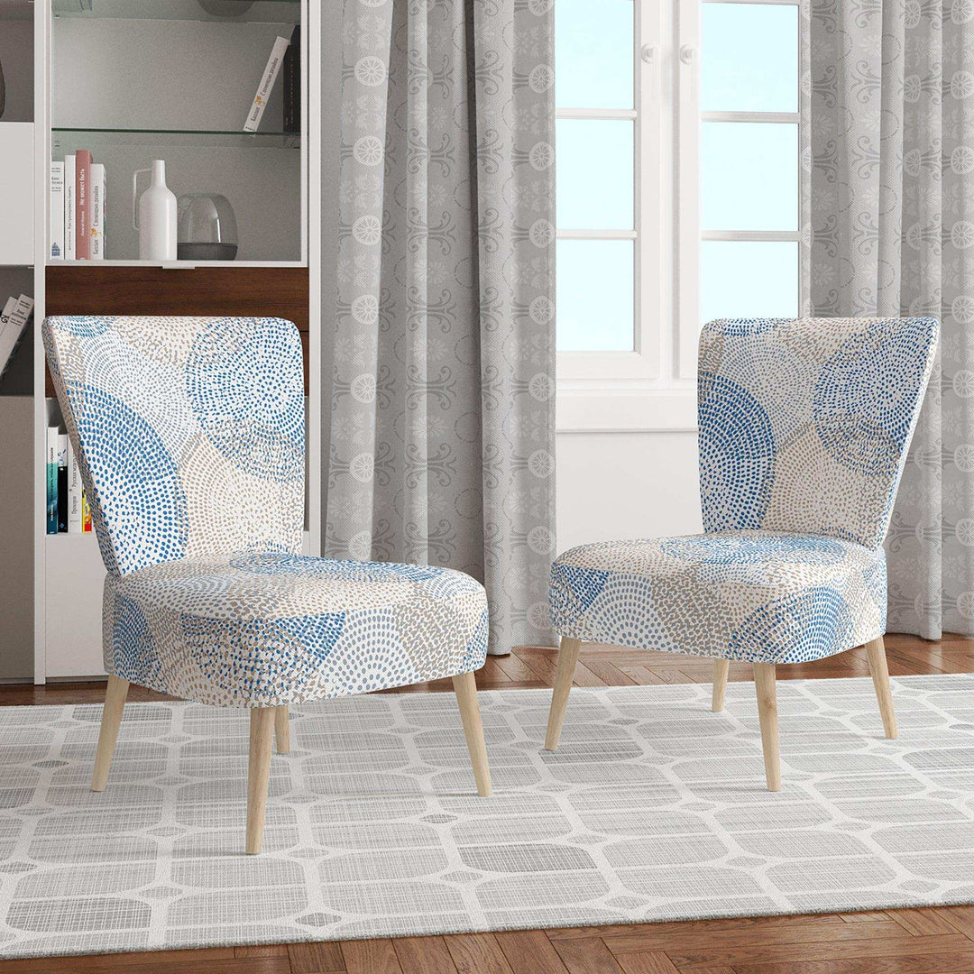 Abstract Retro Design I Mid-Century Accent Chair Side Chair