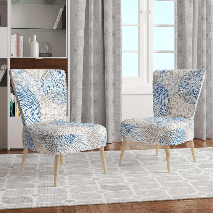 Abstract Retro Design I Mid-Century Accent Chair Side Chair
