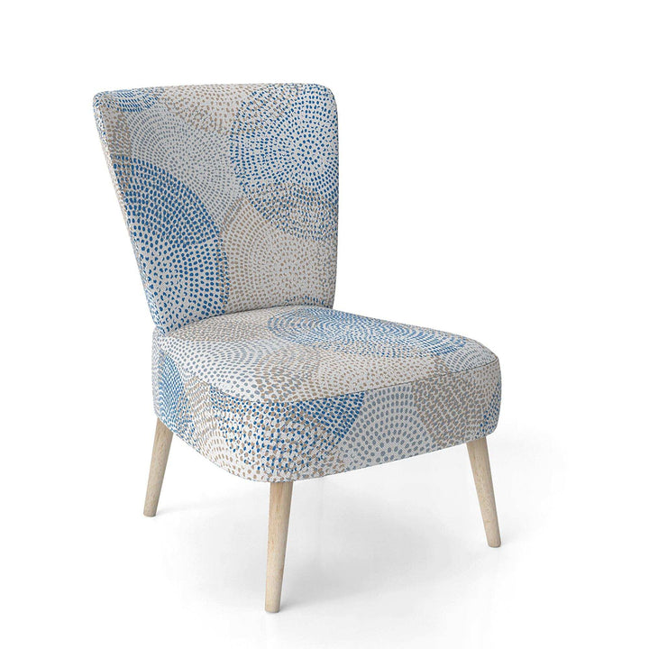 Abstract Retro Design I Mid-Century Accent Chair Side Chair