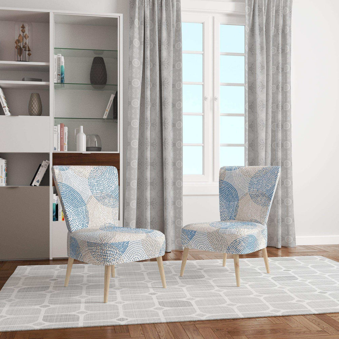 Abstract Retro Design I Mid-Century Accent Chair Side Chair