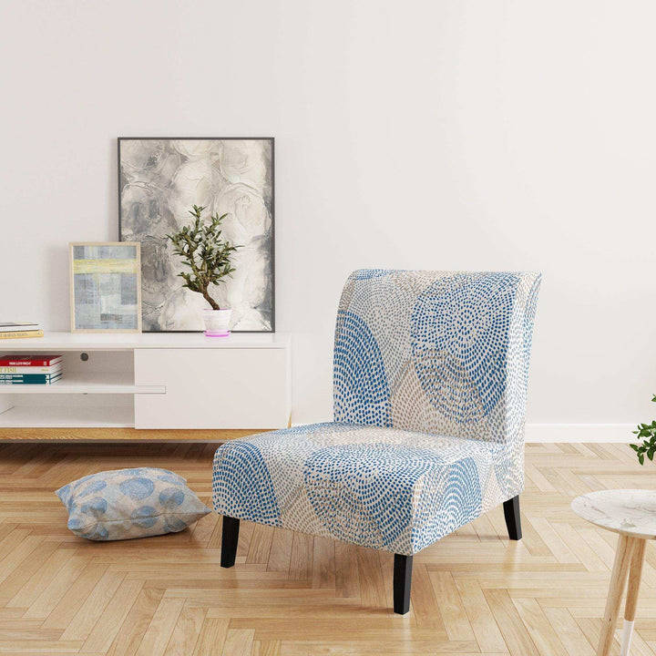 Abstract Retro Design I Mid-Century Accent Chair Slipper Chair