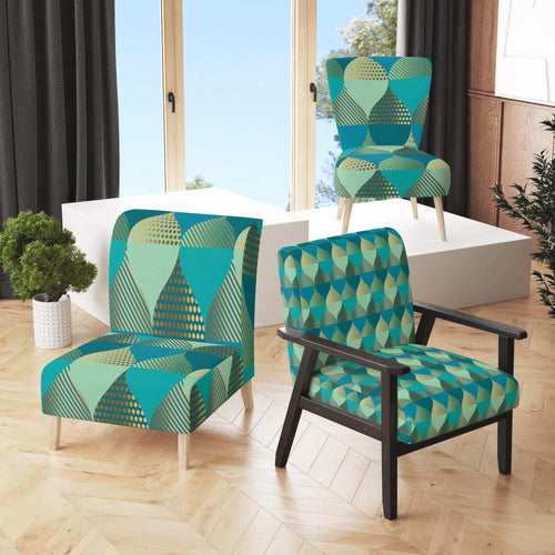 Luxury Retro Drops I - Glam Accent Chair
