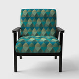 Luxury Retro Drops I Mid-Century Accent Chair