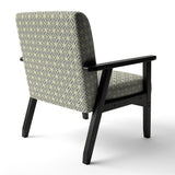 Retro Ornamental Pattern II Mid-Century Accent Chair