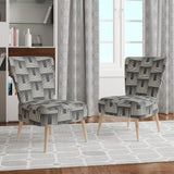 Mimimal Black And White Design I Mid-Century Accent Chair