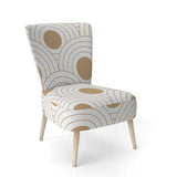 Circular Retro Design Mid-Century Accent Chair