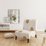 Circular Retro Design Mid-Century Accent Chair
