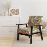 Tropical Foliage IV Mid-Century Accent Chair