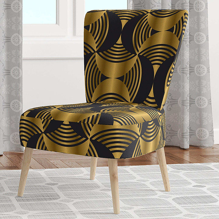 Deco style modern pattern Mid-Century Accent Chair