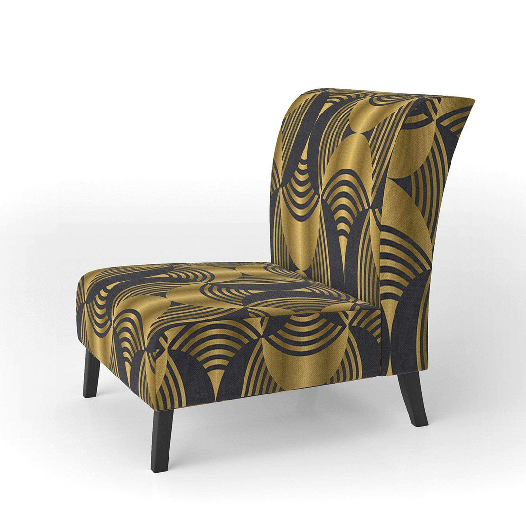 Deco style modern pattern Mid-Century Accent Chair
