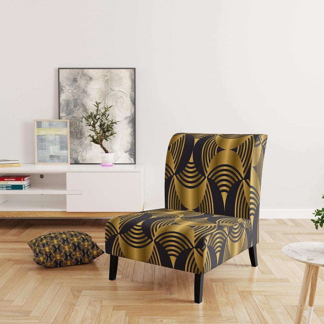 Deco style modern pattern Mid-Century Accent Chair