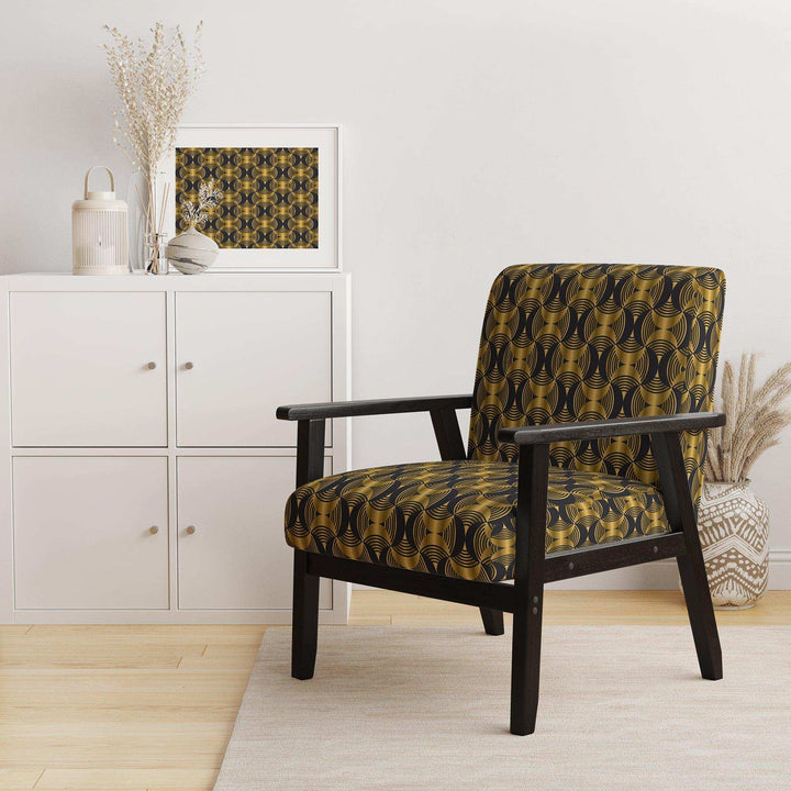 Deco style modern pattern Mid-Century Accent Chair