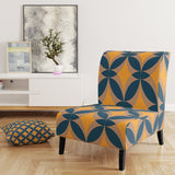 Abstract Retro Design III Mid-Century Accent Chair Slipper Chair