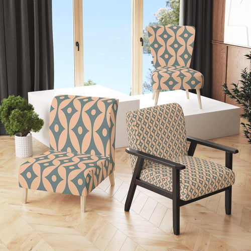 Retro Pattern Abstract Design IV - Modern & Contemporary Accent Chair