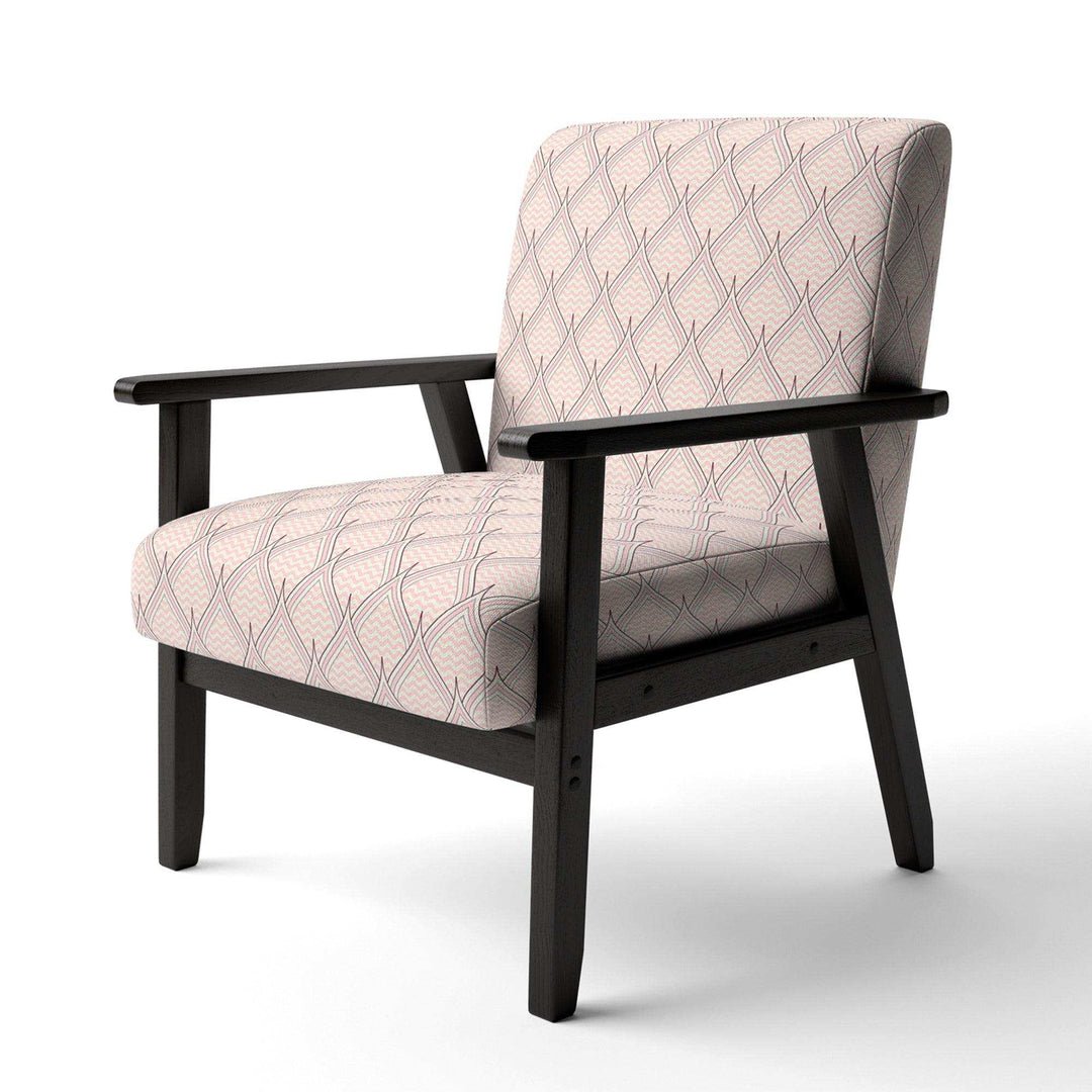 Retro Ornament With Decorative Elements Mid-Century Accent Chair