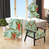 Tropical Foliage II Mid-Century Accent Chair