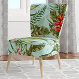 Tropical Foliage II Mid-Century Accent Chair