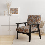 Leopard Fur Safari II Mid-Century Accent Chair