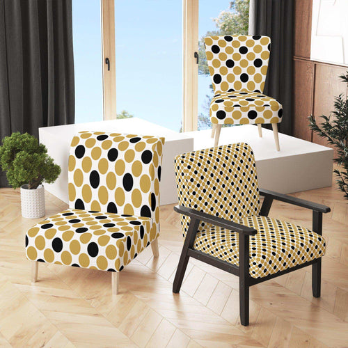 Golden Polka Dot - Glam Accent Chair