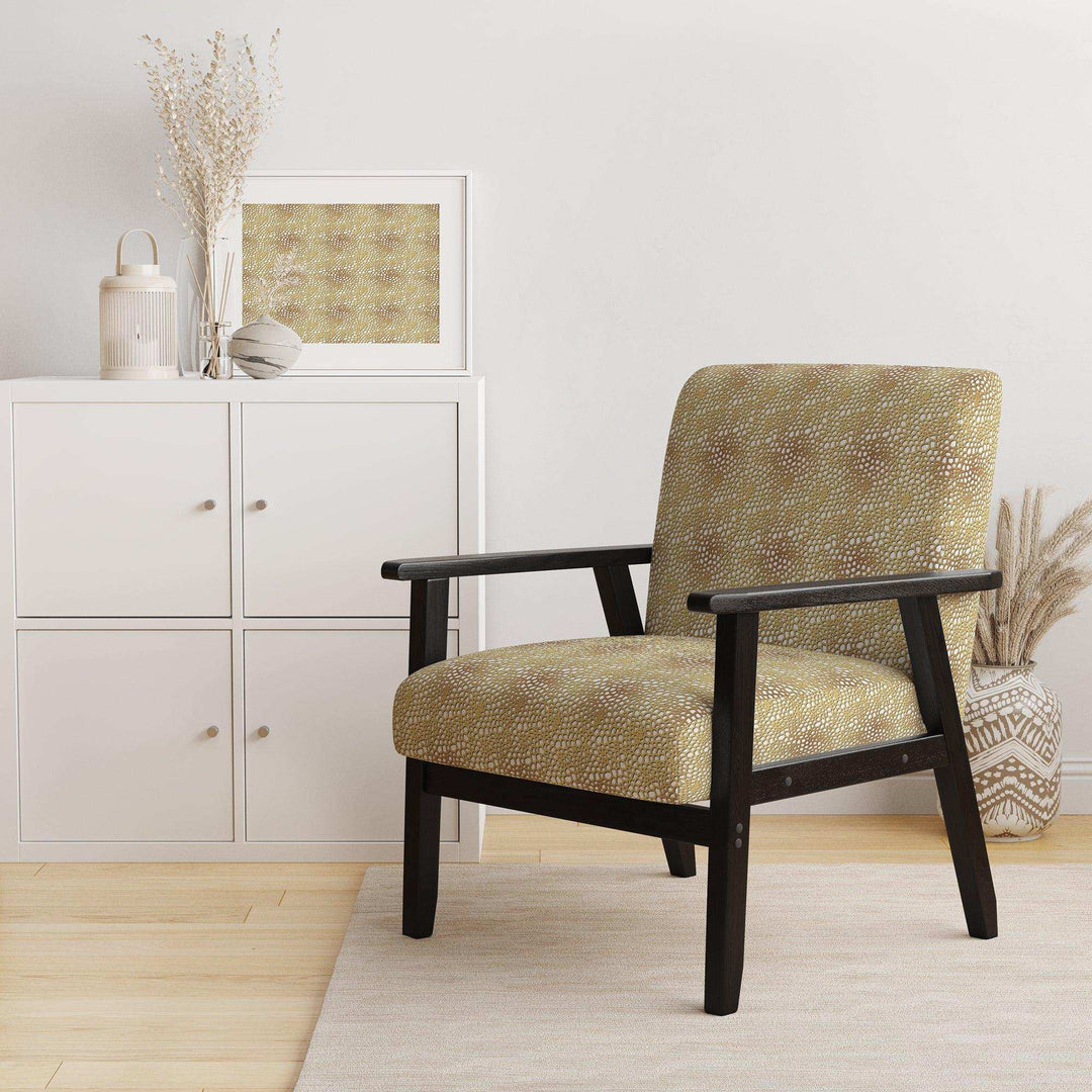 Golden Maze Mid-Century Accent Chair