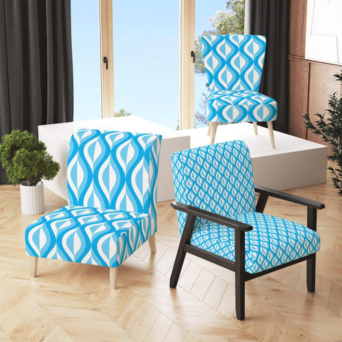 Retro Pattern Abstract Design VI - Modern & Contemporary Accent Chair