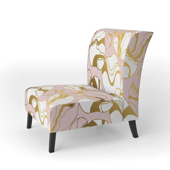 Golden Marble II Mid-Century Accent Chair