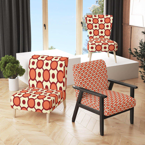 Abstract Retro Geometrical Design IX - Modern & Contemporary Accent Chair